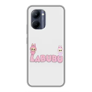 Чохол з принтом Лабубу для Realme C33 (Логотип Лабубу)