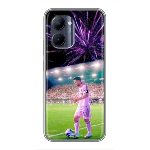 Чехлы Лео Месси в Майами на Realme C33 (Месси в Майами)