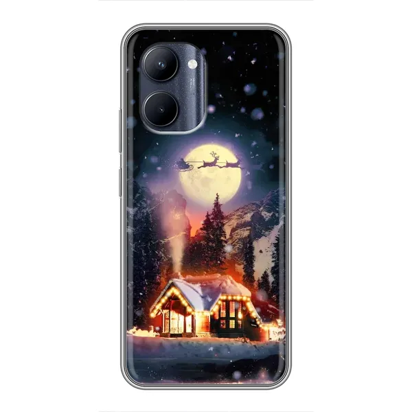 Чехол с рисунком «Настроение зимнее» для Realme C33