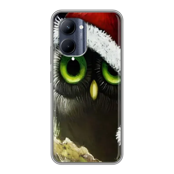 Чехол с рисунком «Новогодняя Сова» для Realme C33 Чехол с рисунком «Новогодняя Сова» для Realme C33