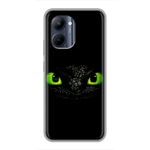 Чехол дракон Беззубик для Realme C33 (Глаза Беззубика)