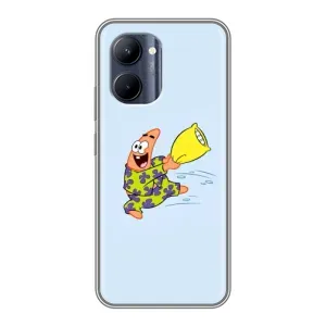 Чохли з Патріком на Realme C33 (Патрік із подушкою)