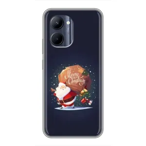 Чехол Санта Клаус для Realme C33 (Подарки от Санты)