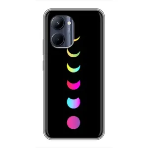Чехол (ТПУ) с планетами на Realme C33 (Полнолуние)