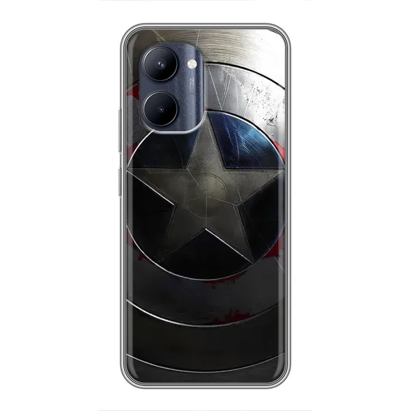Чехол с рисунком «Ретро Щит Капитана» для Realme C33 Чехол с рисунком «Ретро Щит Капитана» для Realme C33