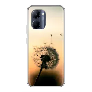 Силиконовый Чехол с одуванчиками на Realme C33 (Роздумаханый одуванчик)