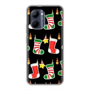 Силиконовый бампер на рождество для Realme C33 (Рождественские подарки)