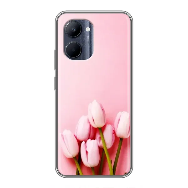 Чехол с рисунком «Розовые тюльпаны» для Realme C33 Чехол с рисунком «Розовые тюльпаны» для Realme C33