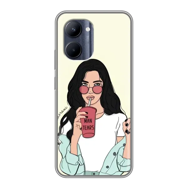 Чехол с рисунком «С напитком» для Realme C33 Чехол с рисунком «С напитком» для Realme C33