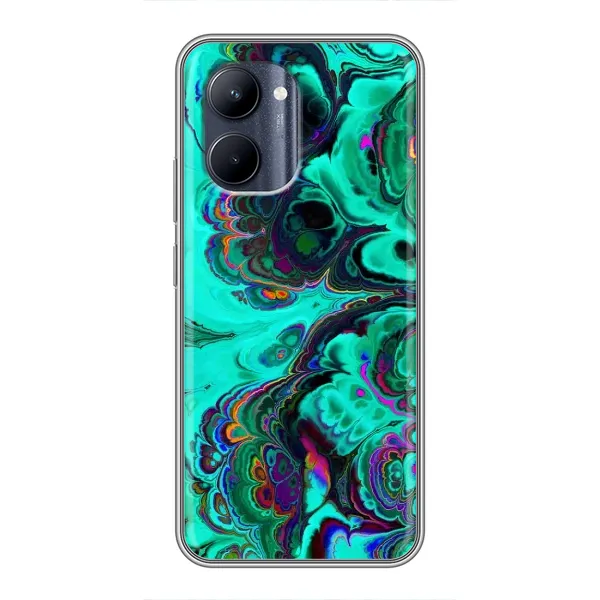 Чехол с рисунком «Салатный мрамор» для Realme C33 Чехол с рисунком «Салатный мрамор» для Realme C33