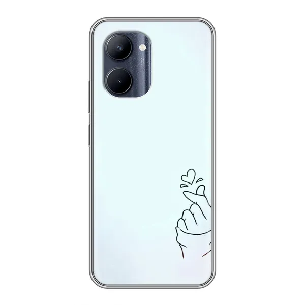 Чехол с рисунком «Сердце на голубом» для Realme C33 Чехол с рисунком «Сердце на голубом» для Realme C33