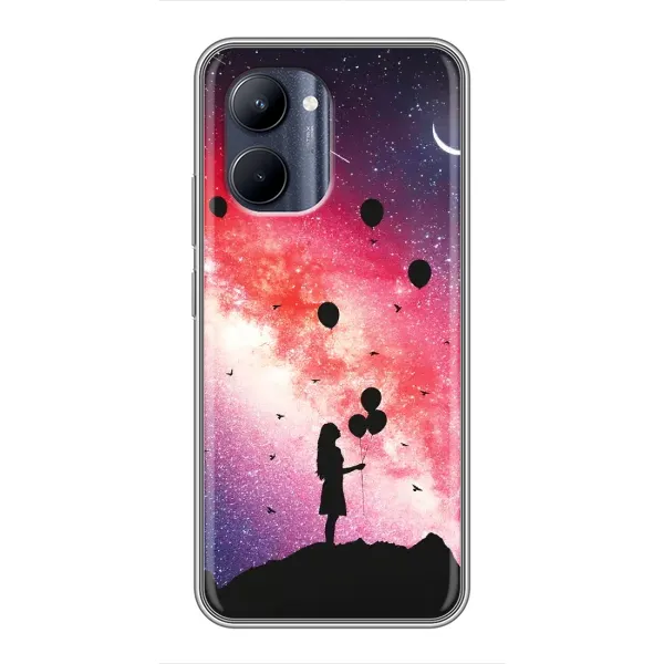 Чехол с рисунком «Шарики в небе» для Realme C33 Чехол с рисунком «Шарики в небе» для Realme C33