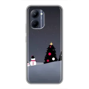 Чехлы на Новый Год Realme C33 (Снеговички)