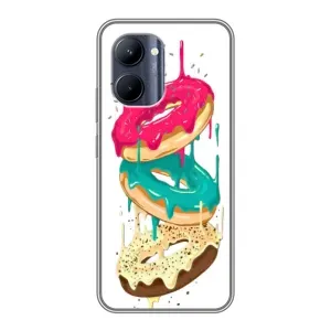 Чехол с изображением вкусной еды для Realme C33 (Сочные пончики)