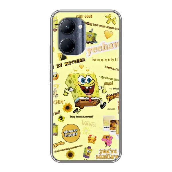 Чехол с рисунком «Спанч Боб бежит» для Realme C33
