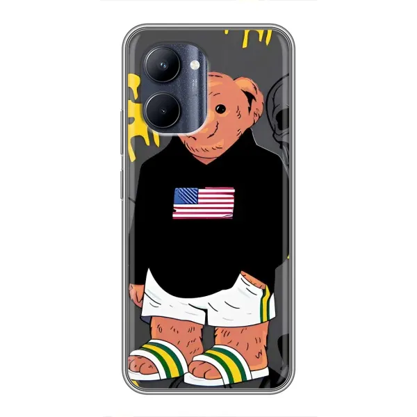 Чехол с рисунком «Teddy USA» для Realme C33 Чехол с рисунком «Teddy USA» для Realme C33