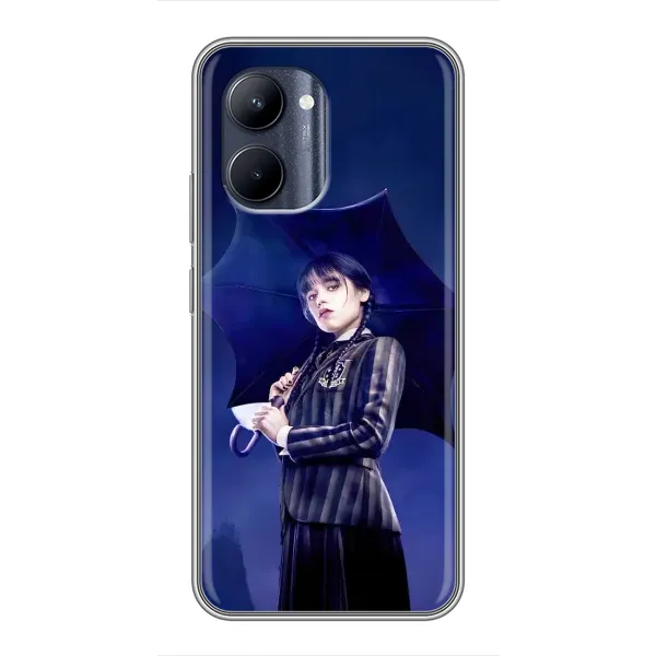Чехол с рисунком «Уэнсдей с зонтом» для Realme C33 Чехол с рисунком «Уэнсдей с зонтом» для Realme C33