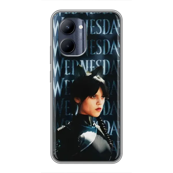 Чехол с рисунком «Уэнздей с ушками» для Realme C33 Чехол с рисунком «Уэнздей с ушками» для Realme C33