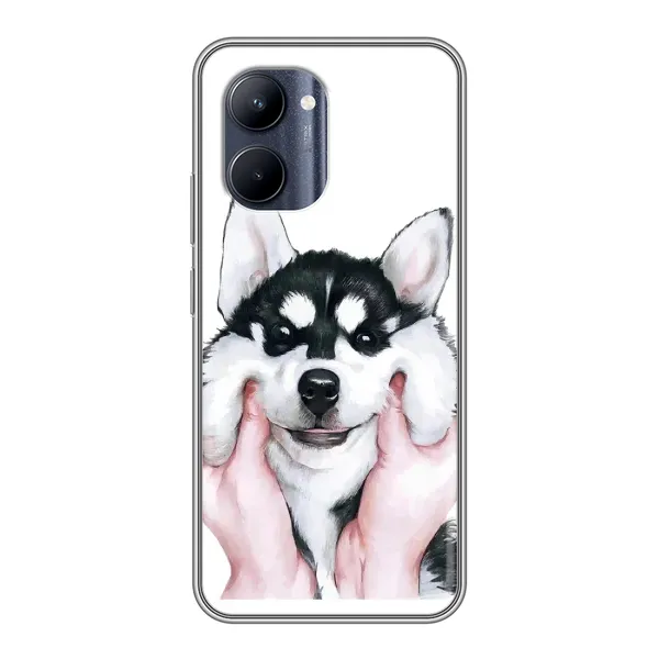 Чехол с рисунком «Собака Хаски» для Realme C33