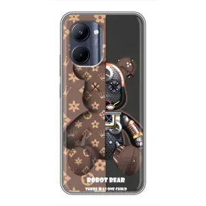Силиконовый чехол для Realme C33 (Медмедь Луи Виттон)