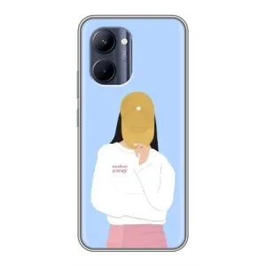 Силіконовый Чохол на Realme C33 з картинкой Модных девушек (Жовта кепка)