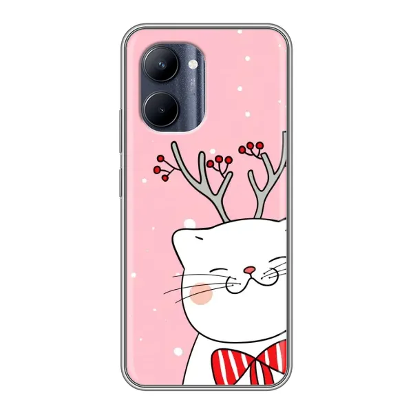 Чехол с рисунком «Зимний кот» для Realme C33 Чехол с рисунком «Зимний кот» для Realme C33