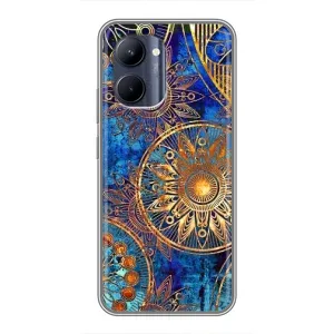 Чехлы со смыслом для Realme C33 (Золотые узоры)