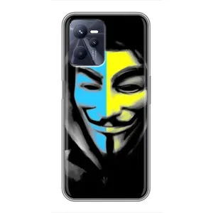 Чехол с Украинской символикой на Реалми с35 (Анонимус патриот)