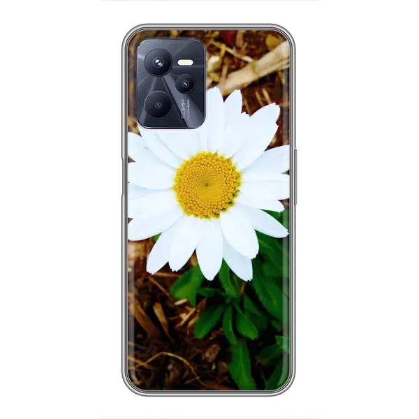 Чехол с рисунком «Белая ромашка» для Realme C35 Чехол с рисунком «Белая ромашка» для Realme C35