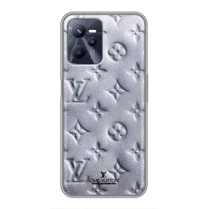 Текстурный Чехол Louis Vuitton для Реалми с35 (Белый ЛВ)