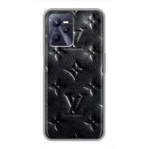 Текстурный Чехол Louis Vuitton для Реалми с35 (Черный ЛВ)