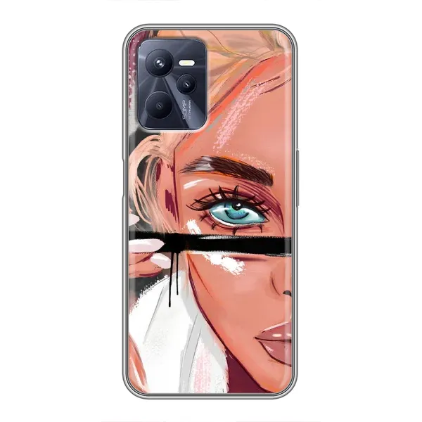 Чехол с рисунком «Девушка и ресницы» для Realme C35 Чехол с рисунком «Девушка и ресницы» для Realme C35