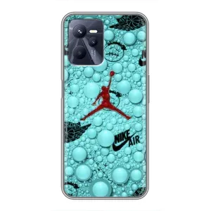 Силиконовый Чехол Nike Air Jordan на Реалми с35 (Джордан Найк)