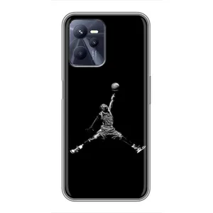 Силиконовый Чехол Nike Air Jordan на Реалми с35 (Джордан)