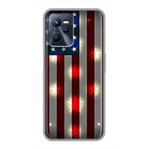 Чехол Флаг USA для Realme C35 (Флаг США 2)