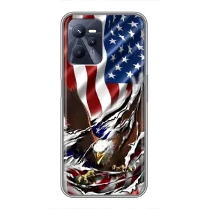 Чехол Флаг USA для Realme C35 (Флаг USA)