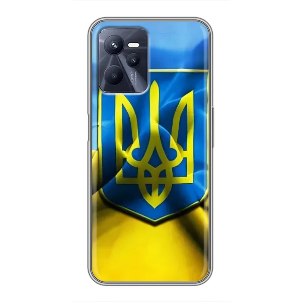 Чехол с рисунком «Герб и Флаг Украины» для Realme C35 Чехол с рисунком «Герб и Флаг Украины» для Realme C35