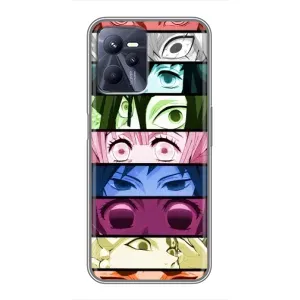 Силіконові чохлі з очіма Anime для Реалмі с35 (Очі Хашира)