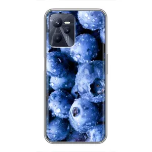 Чехол с изображением вкусной еды для Realme C35 (Голубика)