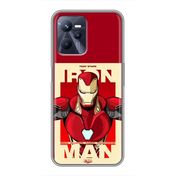 Чехол с рисунком «Iron man» для Realme C35 Чехол с рисунком «Iron man» для Realme C35