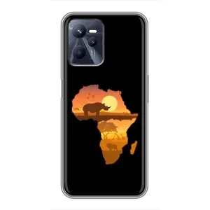 Летний Чехол на Realme C35 (Карта)