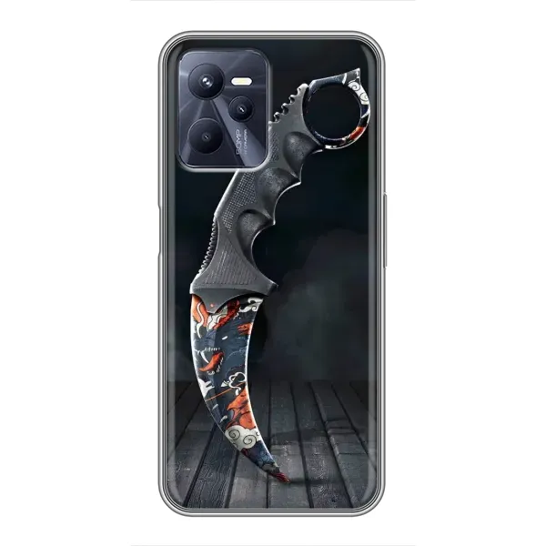 Чехол с рисунком «Кинжал КС ГО» для Realme C35 Чехол с рисунком «Кинжал КС ГО» для Realme C35