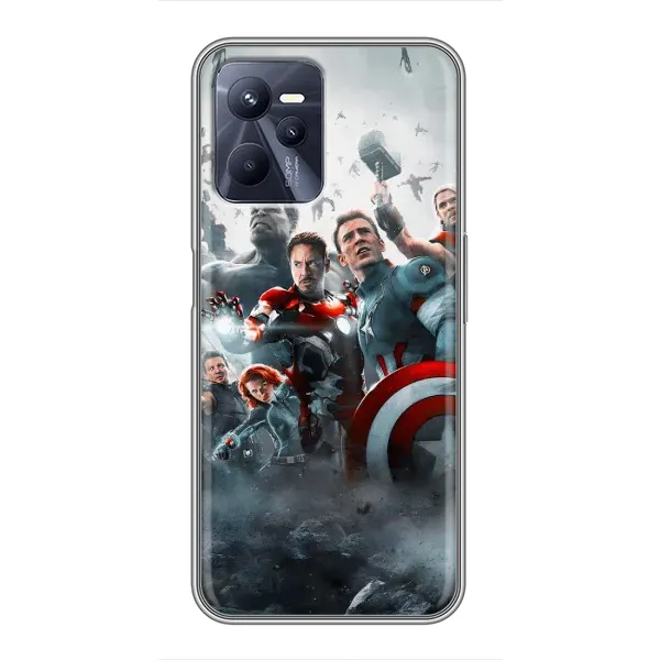 Чехол с рисунком «Команда марвел» для Realme C35
