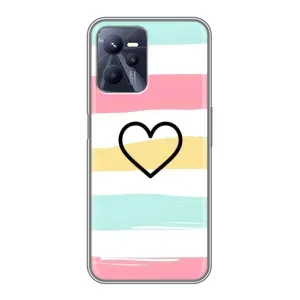Чехлы с тематикой "Маленькие Сердечки" на Realme C35 (Красивое сердечко)