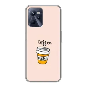 Чехол с изображением вкусной еды для Realme C35 (Кружка кофе)