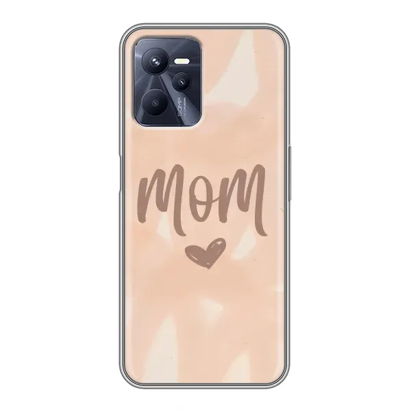 Чехол с рисунком «Love mom» для Realme C35 Чехол с рисунком «Love mom» для Realme C35
