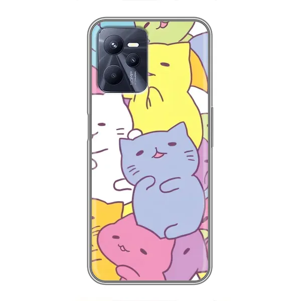 Чехол с рисунком «Милые котики» для Realme C35 Чехол с рисунком «Милые котики» для Realme C35