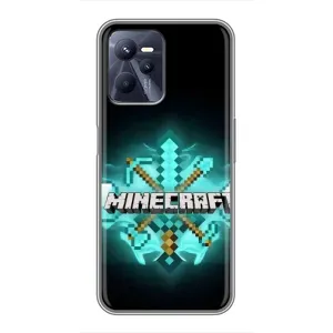 Чехол майнкрафт для Realme C35 (MineCraft 2)