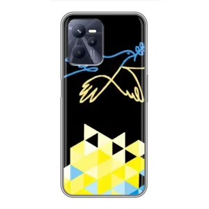 Чехол на Realme C35 Украинский дизайн (Мир для Украины)