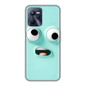Силиконовые Чехлы (смешные стикеры) для Realme C35 (Забавное мятное лицо)